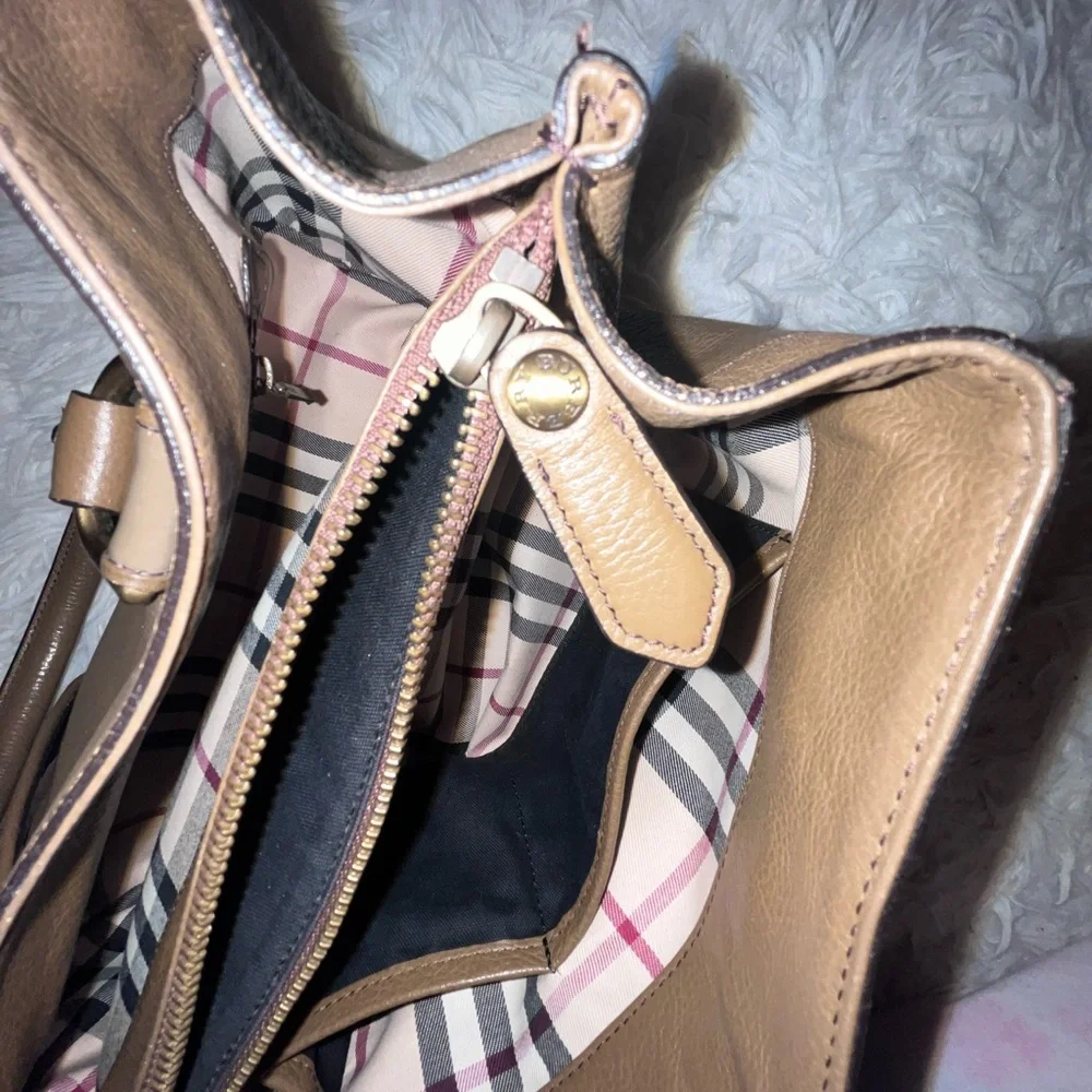 Burberry Leather Satchel - Picture 7 of 16